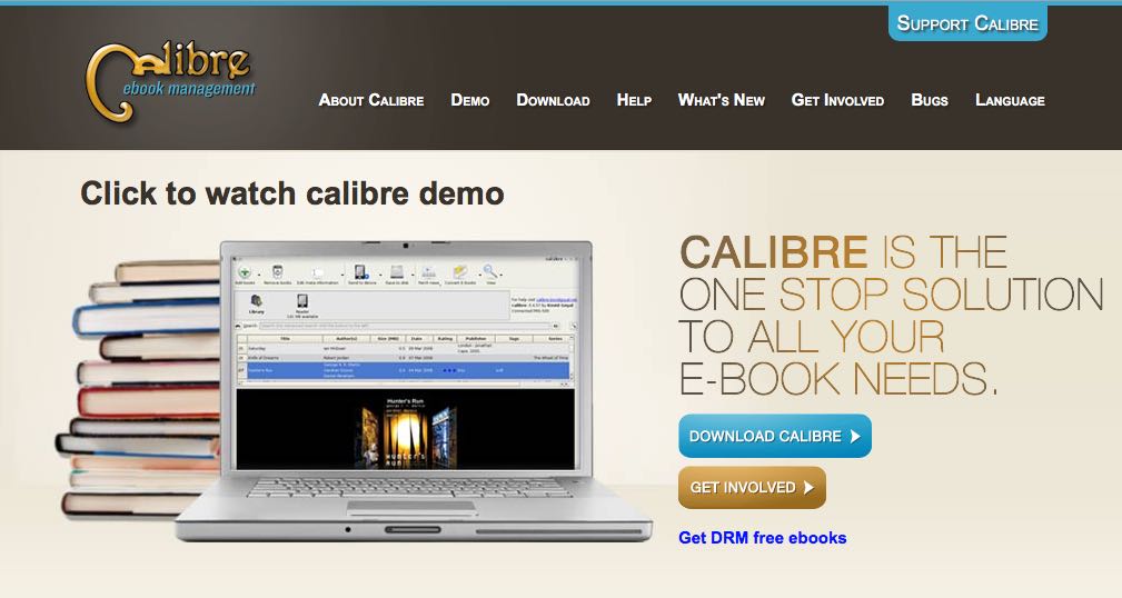 présentation de Calibre, logiciel de conversion d'ebooks